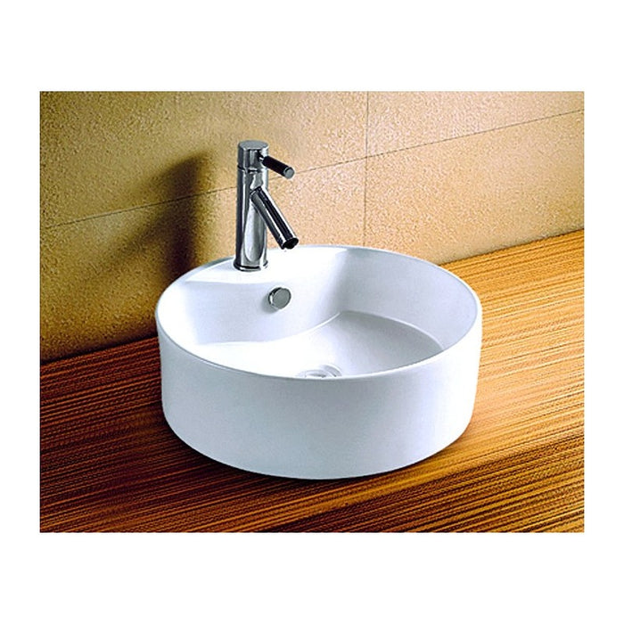 BOTENE lavabo rotondo da appoggio 46,5x46,5x15 cm in porcellana