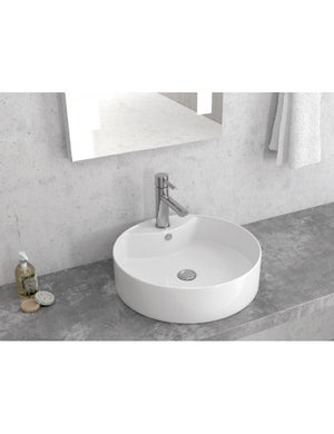 BOTENE lavabo rotondo da appoggio 46,5x46,5x15 cm in porcellana