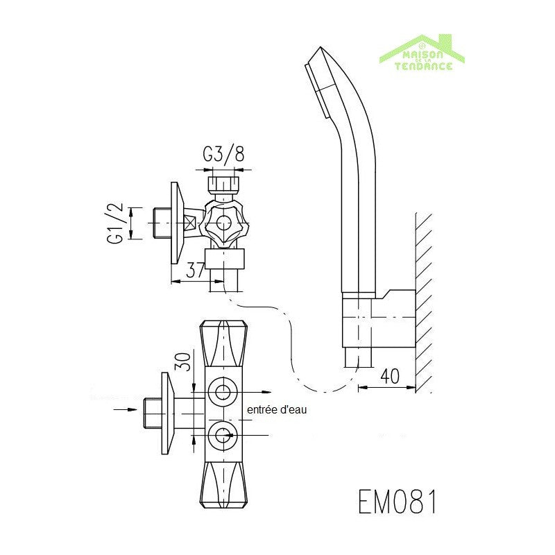 Lavabo rotondo da appoggio senza foro BE 44,5x44,5x21,5 cm