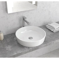 Lavabo rotondo da appoggio senza foro PESTAK 48x48x10 cm