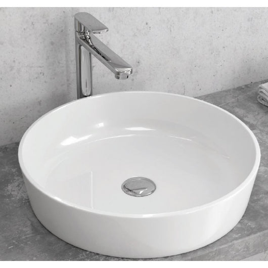 Lavabo rotondo da appoggio senza foro PESTAK 48x48x10 cm