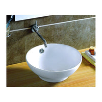 Lavabo rotondo da appoggio senza foro SOA 40x40x17 cm