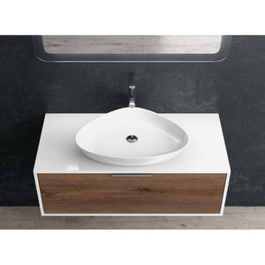 Lavabo triangolare da appoggio senza foro PREMIUM 59x41x10 cm