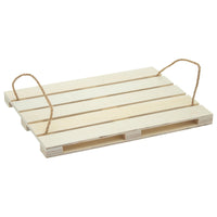 Vassoio A Servire In Legno Pallet 38x28 Cm