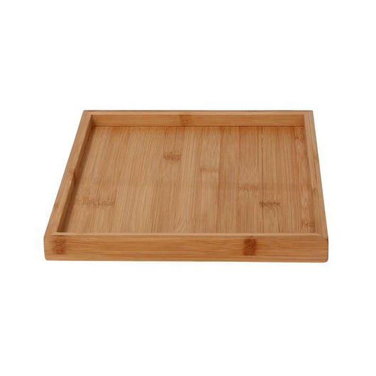 Vassoio bambù naturale quadro cm25x25h2,5