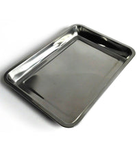 Vassoio Guantiera In Acciaio Inox Rettangolare Portata Cucina Misure 36x27x4,8cm         