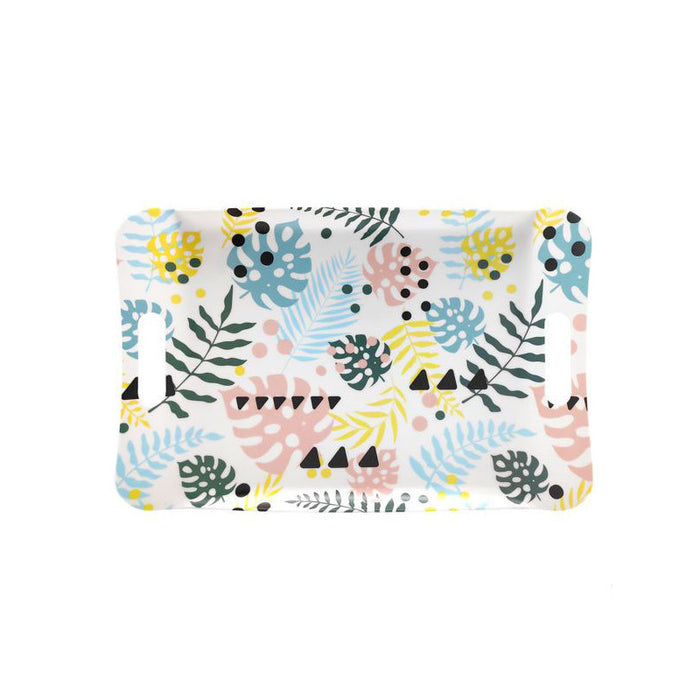 Vassoio Melamina Maniglie Pastel Cm 31X21 Kb8