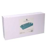 Vassoio metallo cavalluccio verde acquarettangolare cm 41x20h6