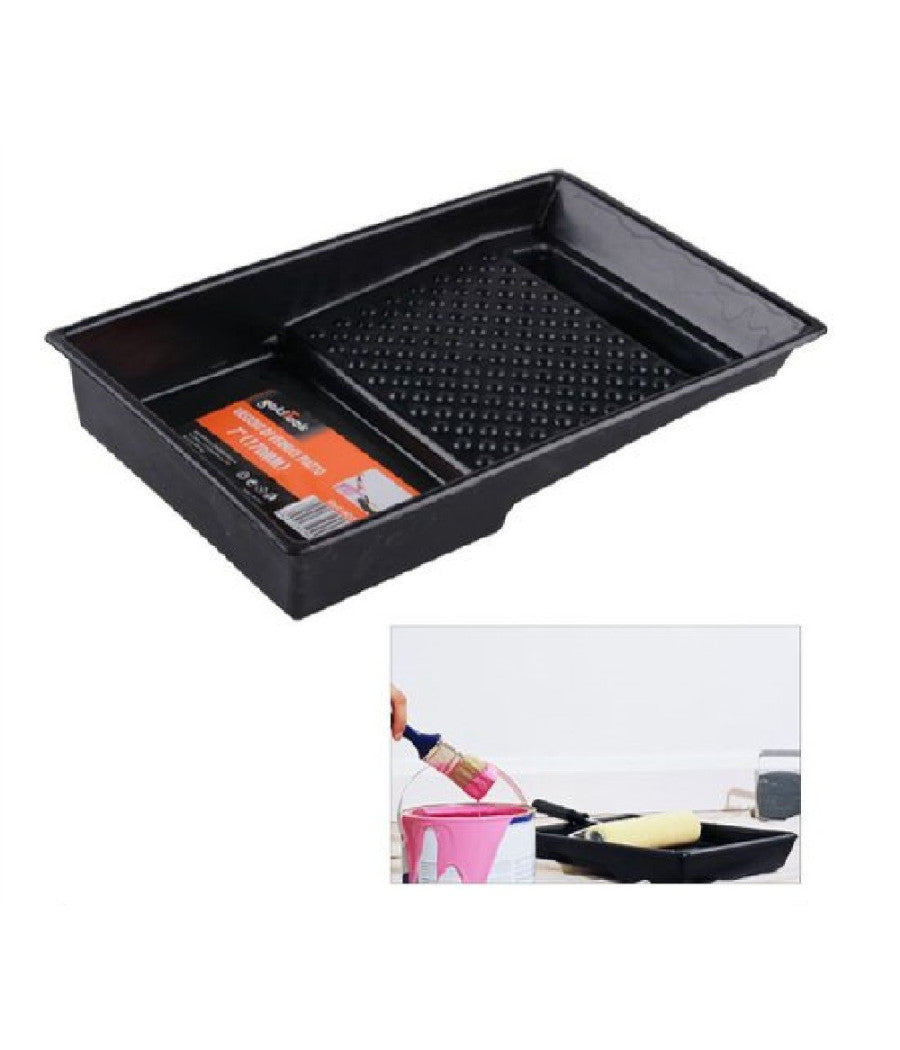 Vassoio Per Rullo Dipingere Vaschetta Pittura Vernice Pitturare Nera 7" 90314         