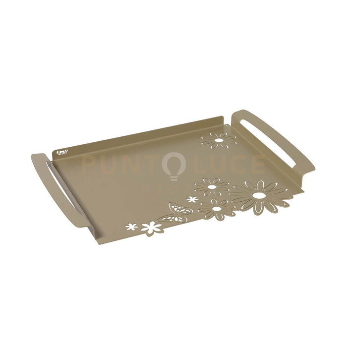 vassoio piccolo margherite Miele in Ferro 37x26cm