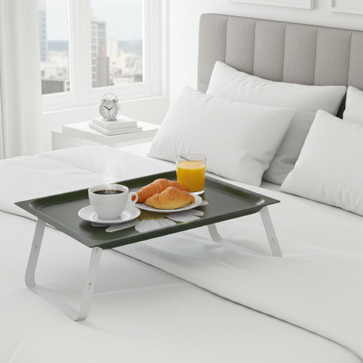 Vassoio pieghevole per la colazione a letto o per lavorare con il portatile, HOLA