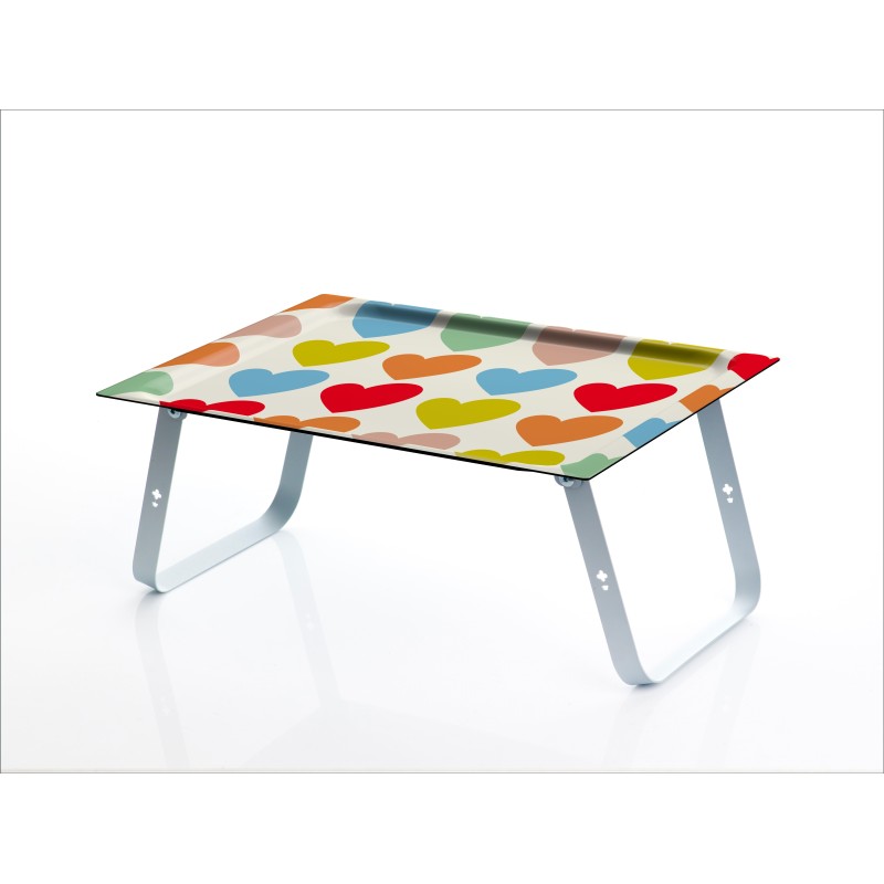 Vassoio pieghevole per la colazione a letto o per lavorare con il portatile, HOLA