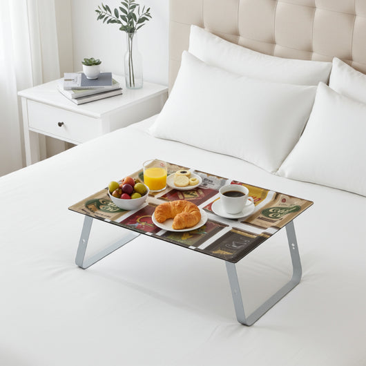 Vassoio pieghevole per la colazione a letto o per lavorare con il portatile, HOLA