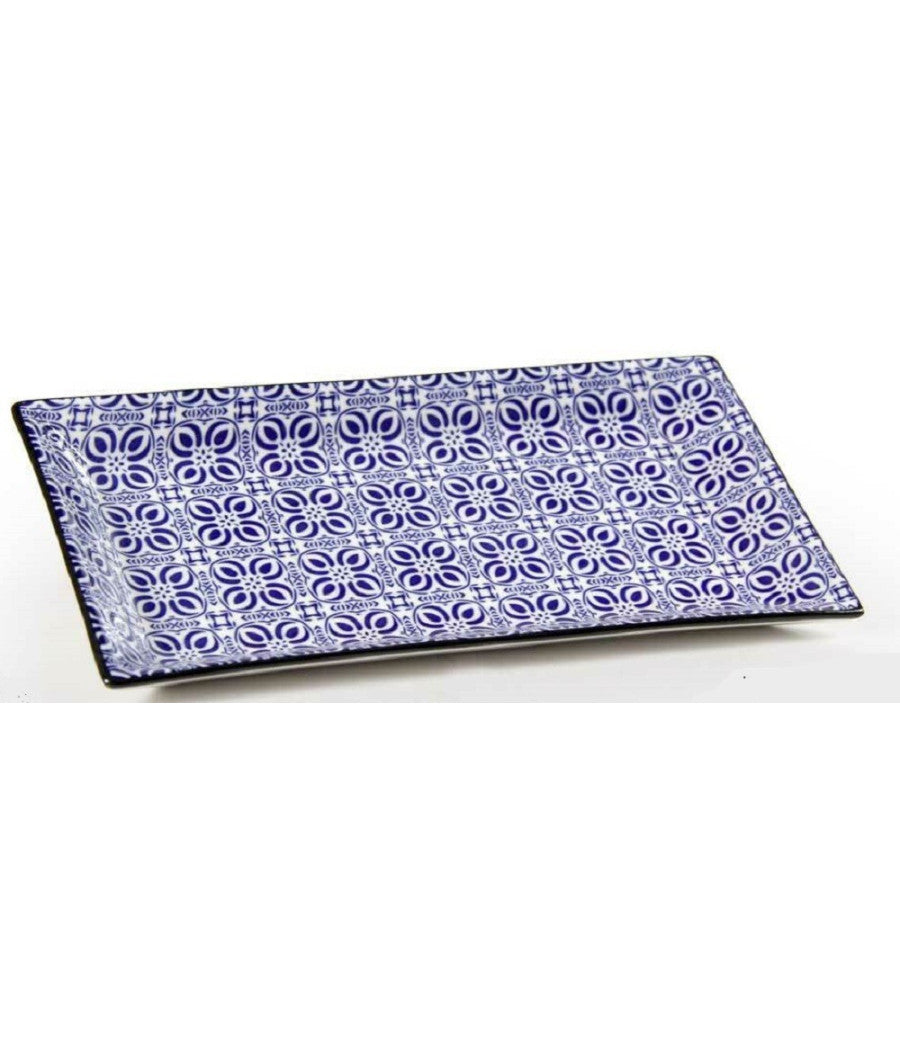 Vassoio Rettangolare Marrakech 29x16x2cm Deluxe Multiuso 6 Colori Ceramica 771675         
