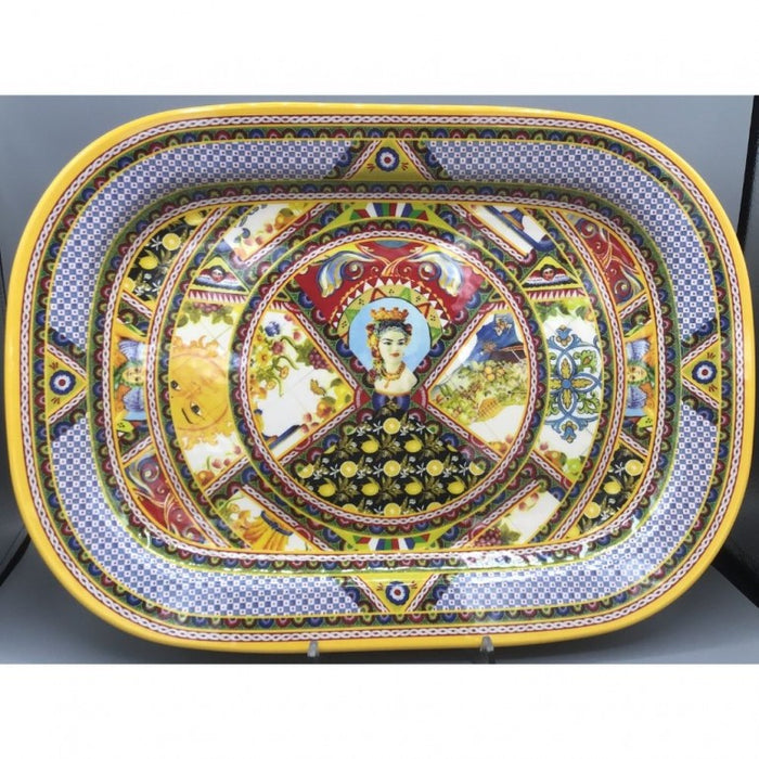 Vassoio Santa Rosalia in Melamina 44 x 32 cm