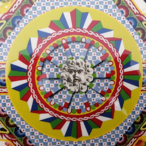 Vassoio Tray con Manici Santa Rosalia in Melamina 49 x 36 cm