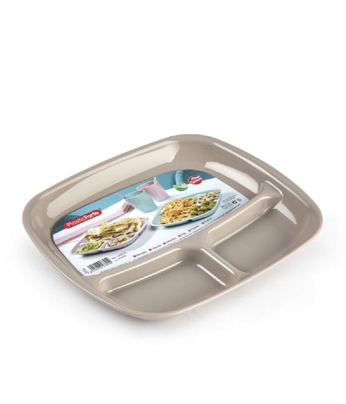 Vassoio Trio In Plastica Riutilizzabile Piatto Ideale Per Aperitivi Feste 140621a         