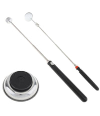 Vassoio Vaschetta Piatto Magnetico Con Calamita E Specchietto Telescopico 3pz         