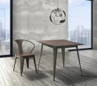 Tavolo Square Industrial Cm 80X80X75