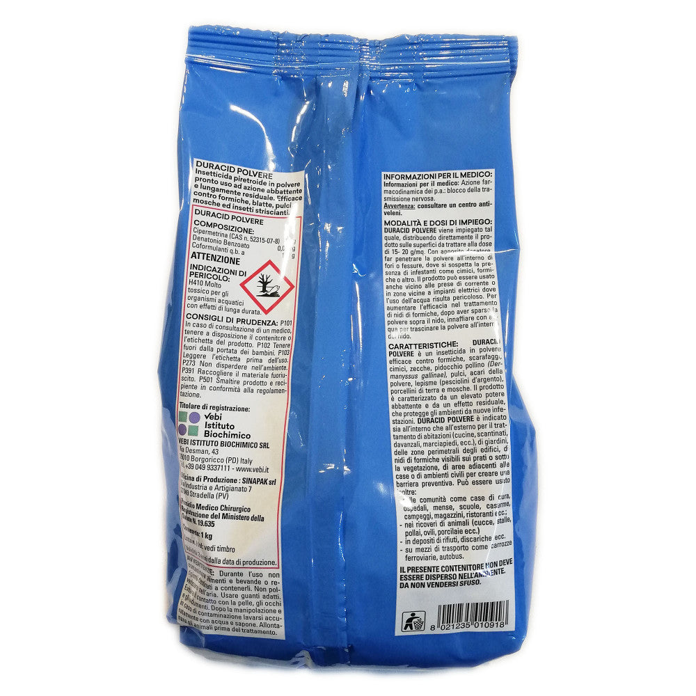 Vebi duracid polvere 1kg esca per formiche
