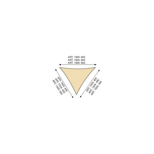 Vela ombreggiante Manta - 300 x 400 x 400 cm - Bianco