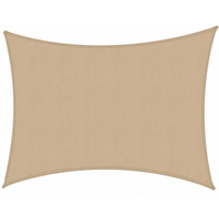 Vela ombreggiante tessuto rettangolare sabbia cm 200x200x300