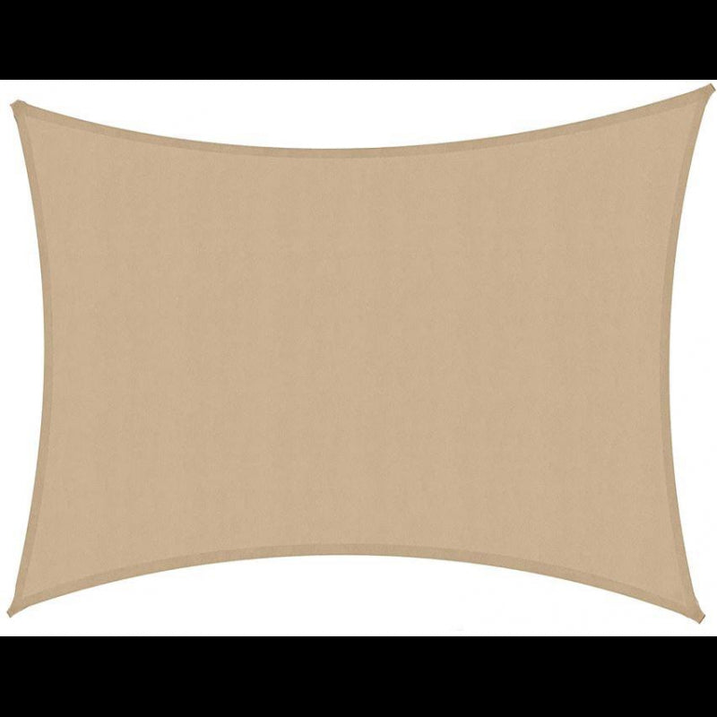 Vela ombreggiante tessuto rettangolare sabbia cm300x300x400