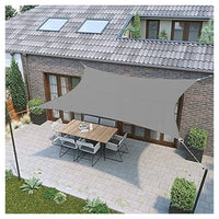 Trade Shop - Vela Tenda Quadrata Parasole Protezione Sole Ombreggiatura Giardino 3x3mt Grigio 222584 -