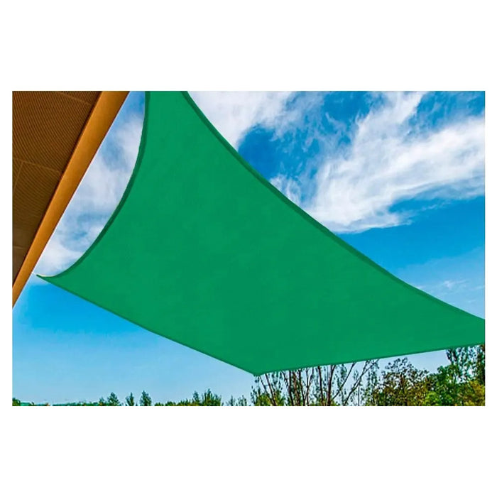 Trade Shop - Vela Tenda Quadrata Parasole Protezione Sole Ombreggiatura Giardino 3x3mt Verde 017032 -