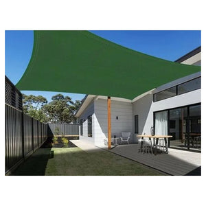Trade Shop - Vela Tenda Quadrata Parasole Protezione Sole Ombreggiatura Giardino 3x3mt Verde 017032 -