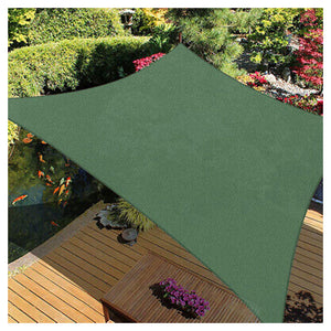 Trade Shop - Vela Tenda Quadrata Parasole Protezione Sole Ombreggiatura Giardino 3x3mt Verde 017032 -