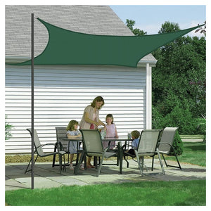 Trade Shop - Vela Tenda Quadrata Parasole Protezione Sole Ombreggiatura Giardino 3x3mt Verde 017032 -