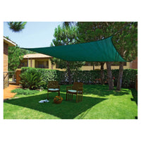 Trade Shop - Vela Tenda Rettangolare Parasole Protezione Sole Ombra Giardino 2x3 Mt Verde 017031 -