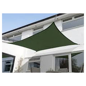 Trade Shop - Vela Tenda Rettangolare Parasole Protezione Sole Ombra Giardino 2x3 Mt Verde 017031 -