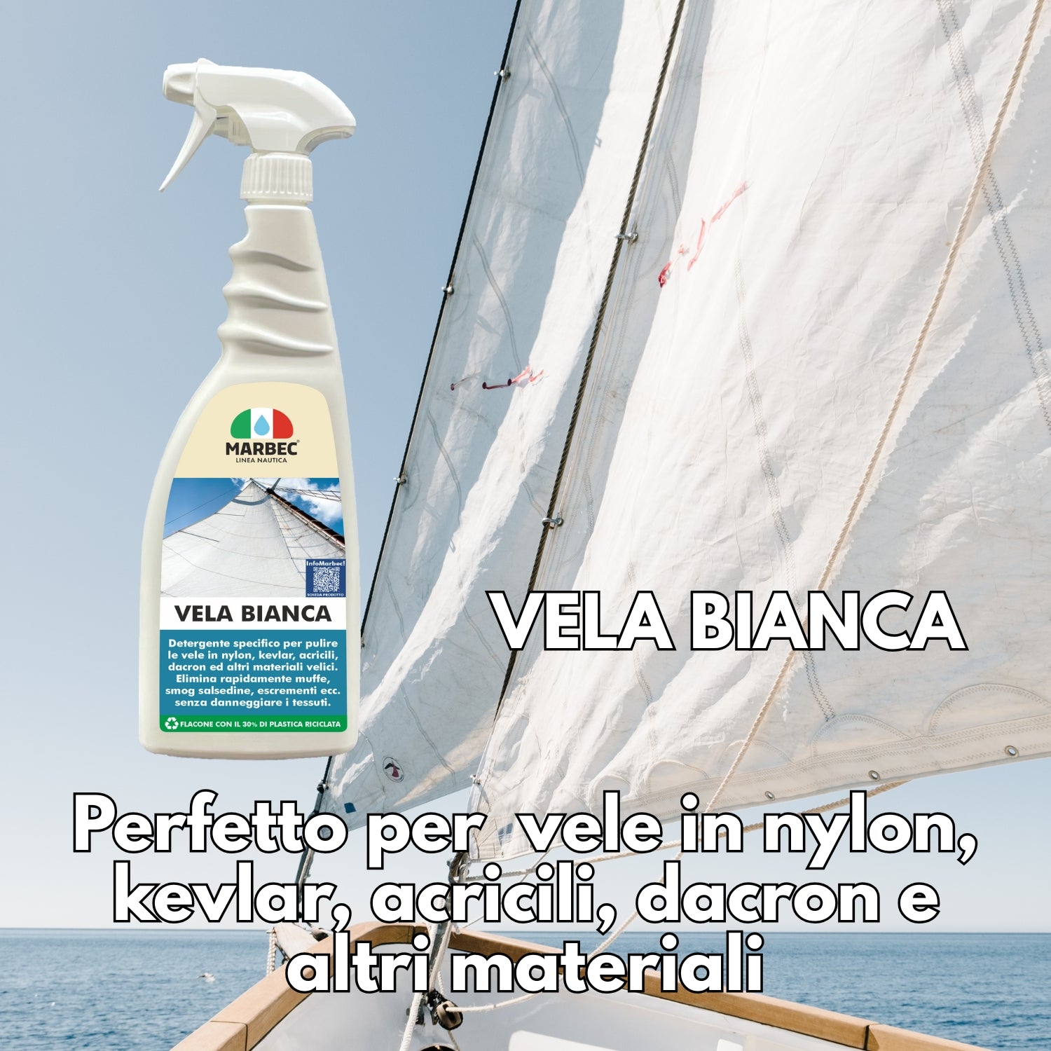 Detergente smacchiante per vele VELA BIANCA   750ML