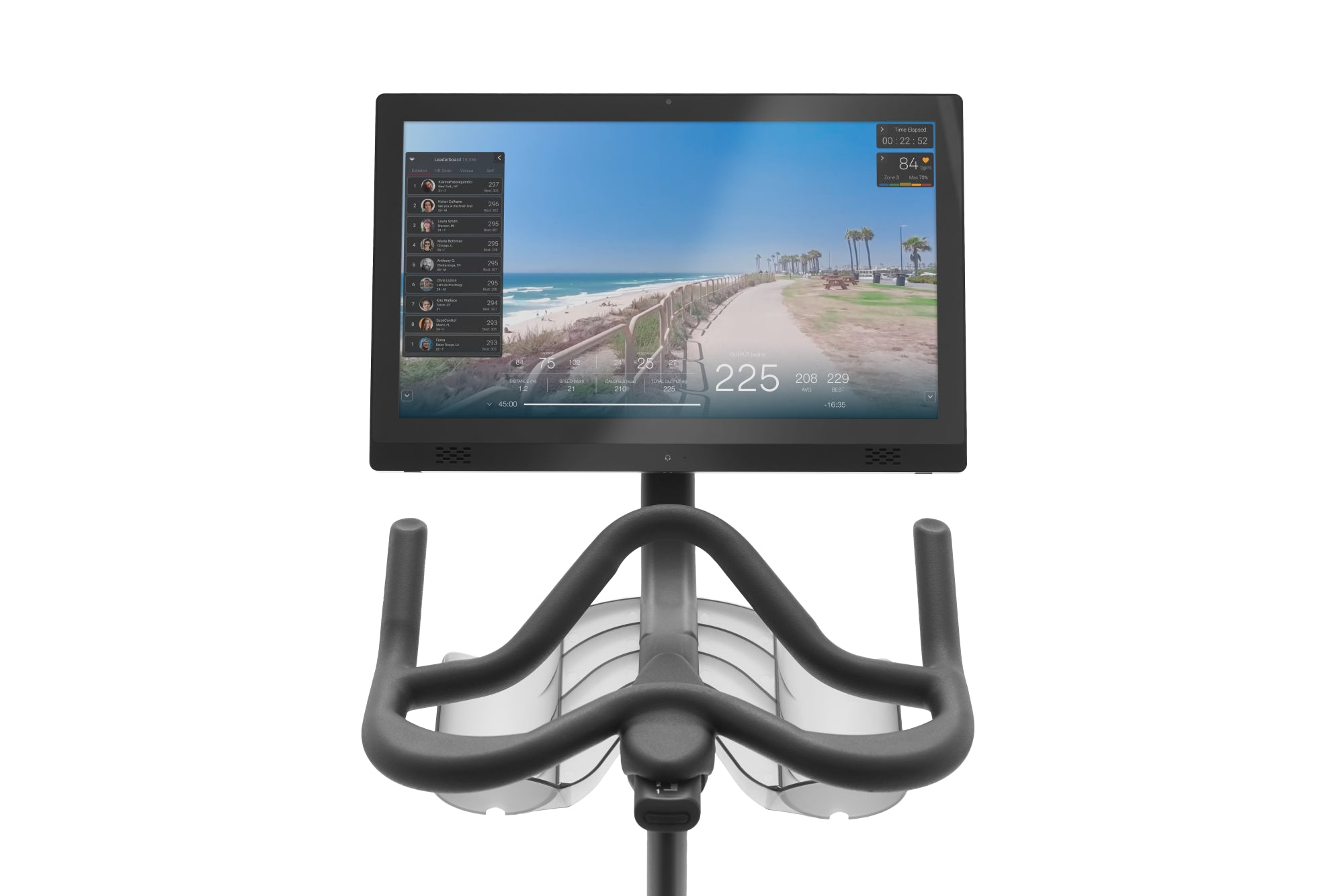 Bicicletta connessa - Modello EX5S - ECHELON - Casa/Appartamento - Schermo girevole HD