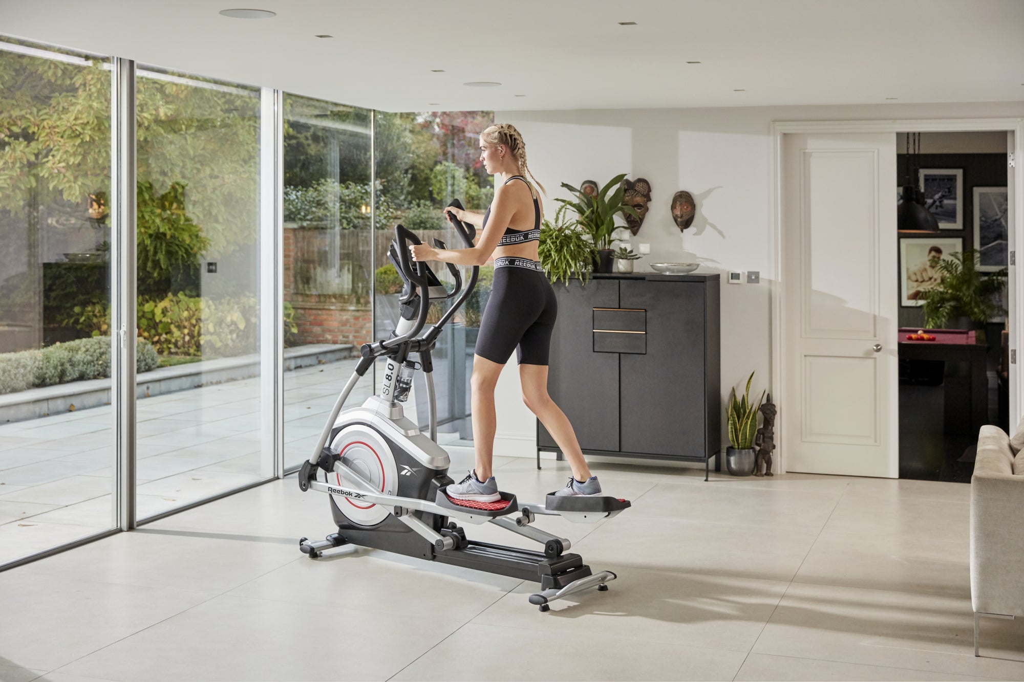 Ergometro ellittico fitness bike - Reebok - Casa/Appartamento - Modello SL 8.0 - Ruota inerziale 9 KG - Schermo LED