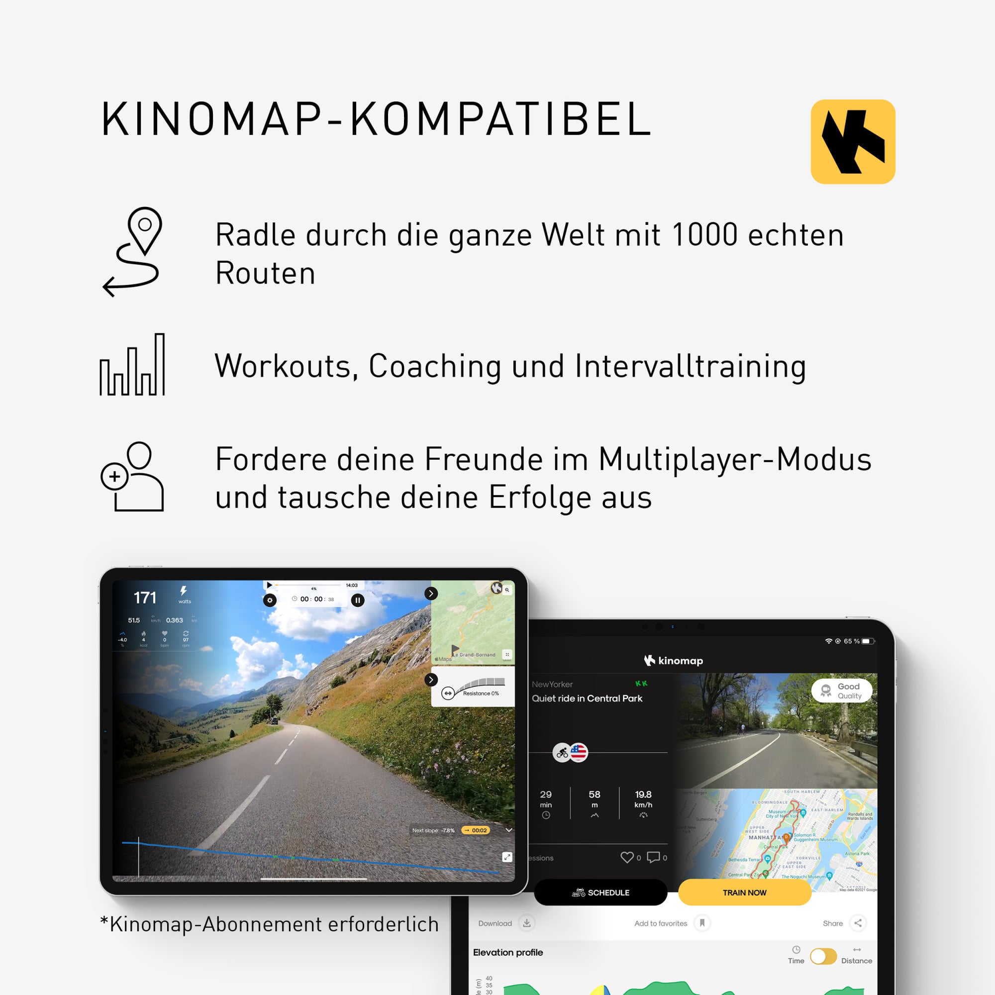 Ergometro fitness bike - Adidas - Casa/Appartamento - Modello C-21x - Ruota ad inerzia 16 KG - Schermo LED