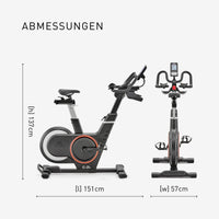 Ergometro fitness bike - Adidas - Casa/Appartamento - Modello C-21x - Ruota ad inerzia 16 KG - Schermo LED