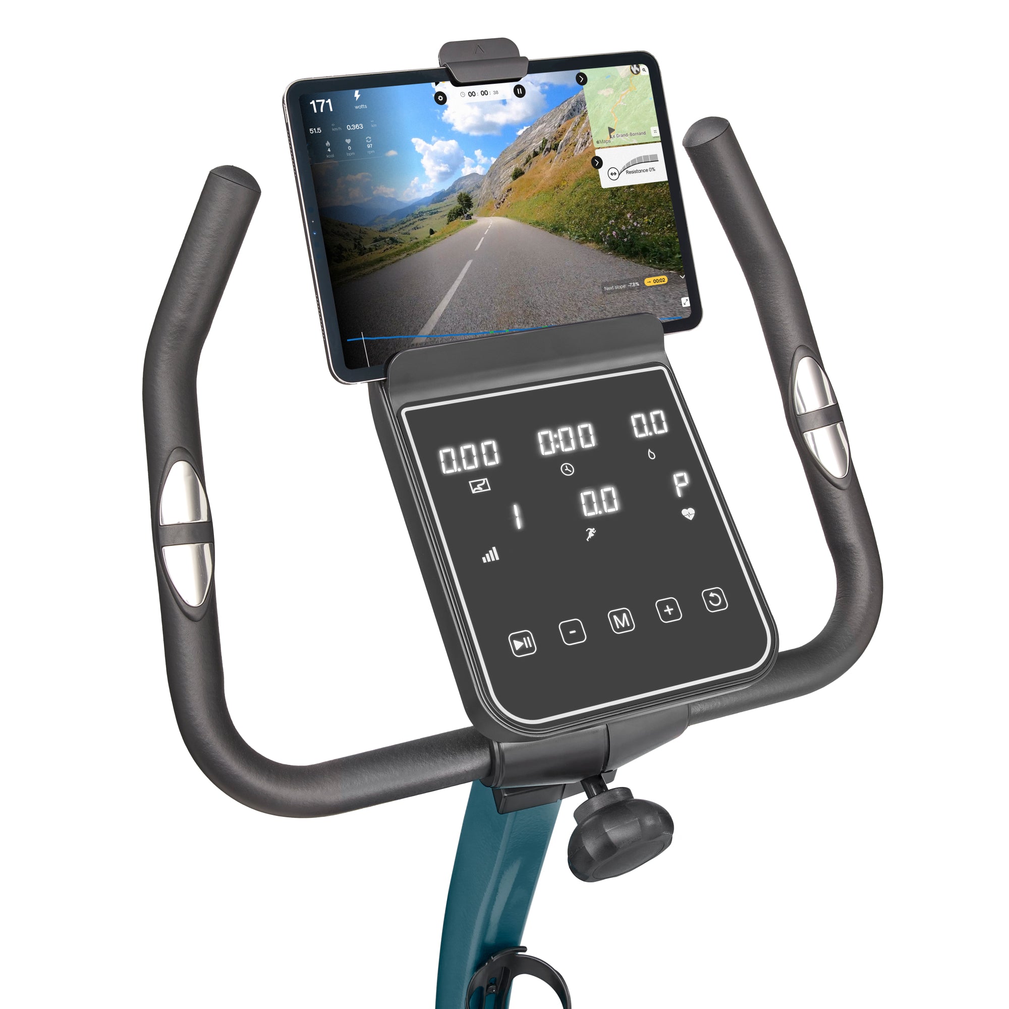 Vélo de Fitness Ergomètre - Reebok - Maison/Appartement - Modèle FR30 - Roue d'inertie 9 KG - Ecran tactile LED