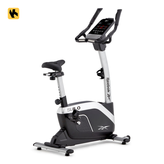 Vélo de Fitness Ergomètre - Reebok - Maison/Appartement - Modèle SL8.0 - Roue d'inerie 7 KG - Ecran LED
