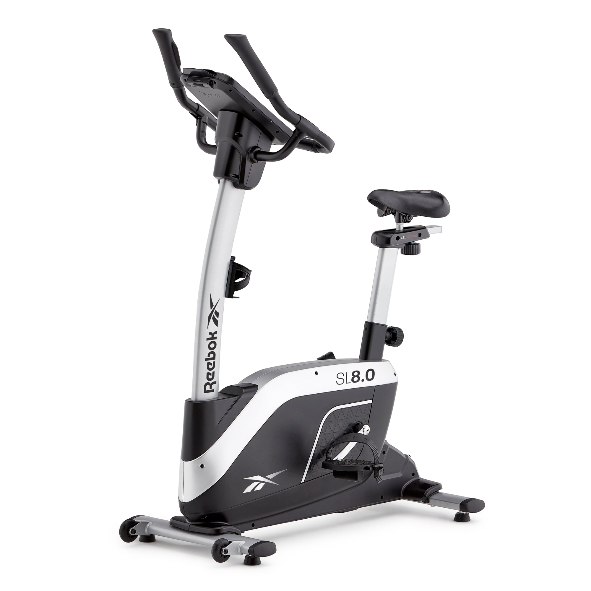 Vélo de Fitness Ergomètre - Reebok - Maison/Appartement - Modèle SL8.0 - Roue d'inerie 7 KG - Ecran LED