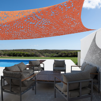 IDMarket - Velo rettangolare con disegno mimetico 4x6 M terracotta