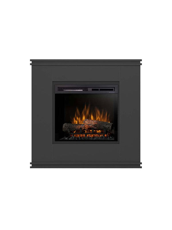 Caminetto elettrico a libera installazione a LED Mod. VENA colore Nero - 23" - 103 x 100 x 35,4