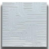 10 o 20mq (40 oppure 80 pezzi) di pannello decorativo a soffitto in polistirene compatto 50x50cm (spess. 1cm) VENA - Pacco da 20 metri quadrati