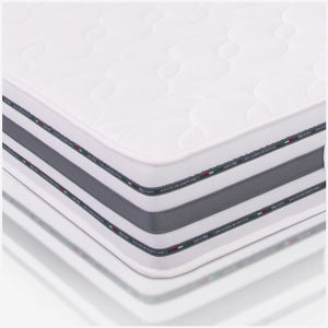 Materasso Matrimoniale 170x200 cm a Molle Bonnel e Memory, alto 26 cm - Box System, Traspirante | Rubino