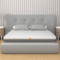 Materasso Singolo 90x195 cm a Molle Bonnel e Memory, alto 26 cm - Box System, Traspirante | Rubino