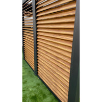 Veneziane Mobili per Lato 3m in Alluminio Simil Legno per Modello Pergola per 3630 e per 2430