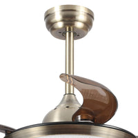 LÚZETE - VENTILADOR DE TECHO LED 28W REGOLAMENTO 4 LEGISLABILE DI MOTORE GIURIDICA