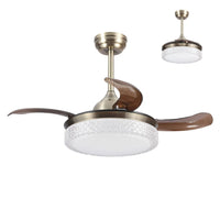 LÚZETE - VENTILADOR DE TECHO LED 28W REGOLAMENTO 4 LEGISLABILE DI MOTORE GIURIDICA